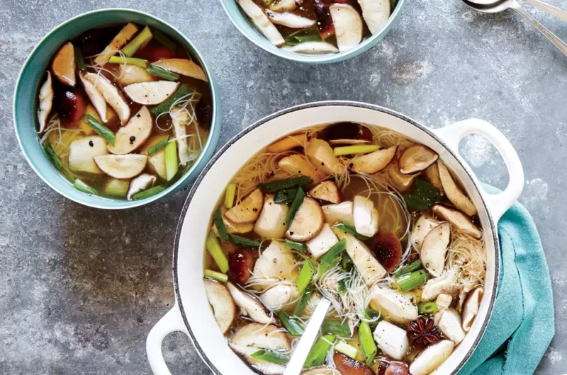 Mushroom, Ginger, and Scallion Broth