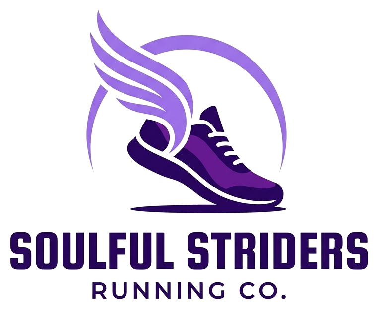 Soulful Striders Modern Winged Shoe Logo Mark - No Background